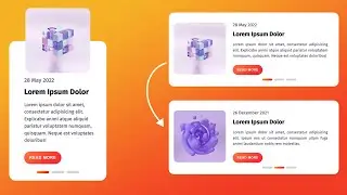 Animated Slider Blog Card with HTML and CSS | Responsive