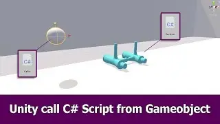 Unity Scripting Tutorial : Call C# Script from GameObject