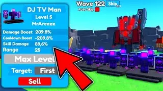 😱OMG! 🔥 I FOUND NEW DJ T MAN GLITCH IN ENDLESS MODE 🥵 (Roblox) | Toilet Tower Defense Eps 71 Part 1