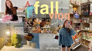 getting into the fall spirit! 🍁👻⭐️☕️ (decroating for fall, baking, clothing favs + more)