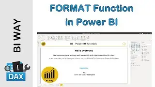 DAX Language - FORMAT Function in Power BI