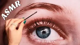 АСМР ОФОРМЛЕНИЕ И КОРРЕКЦИЯ БРОВЕЙ. Близкий липкий шепот для сна. ASMR Eyebrow plucking. Whispering.
