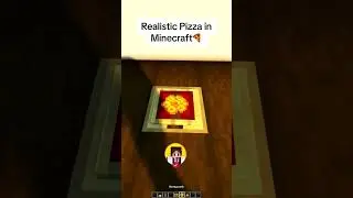 Minecraft Realistic Pizza🍕 #shorts