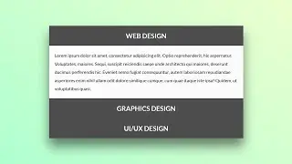 Accordion Design using only HTML and CSS | Accordion UI Design