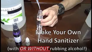 No Rubbing Alcohol?  NO PROBLEM!  DIY Home-made Hand Sanitizer with rubbing alcohol alternative.