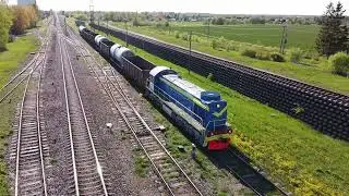 Tепловоз ТЭМ2-688 на ст. Раквере / TEM2-688 at Rakvere station