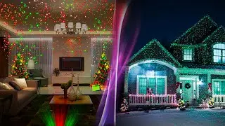 Рождественский Лазерный Проектор на Новый Год 🎄 Проекция Звезд на Небе