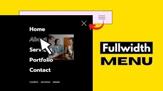 Full Width Menu in WordPress with Elementor | Full screen Hamburger Navigation Menu Hover Effects