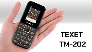 TEXET TM-202 | Имеет компактный классический дизайн с крупными клавишами