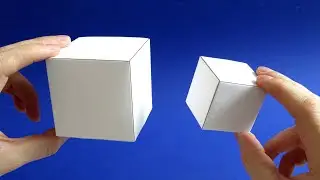 How to make a volumetric paper cube - DIY paper cube