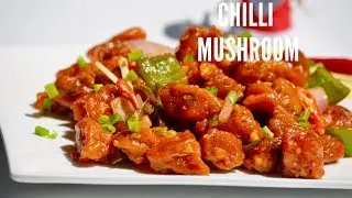 Restaurant Style Chilli Mushroom || ചില്ലി മഷ്‌റൂം  || Indo Chinese Recipe  || Ep:528