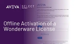 Offline Activation of a Wonderware License