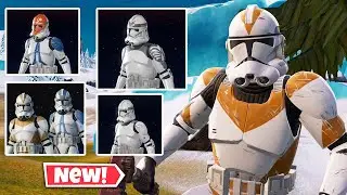 NEW CLONE TROOPER Skins In Fortnite! (Gameplay & Review)