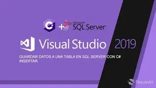 COMO INSERTAR DATOS A UNA TABLA EN SQL SERVER CON C# EN VISUAL STUDIO 2019 .