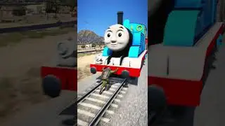 GTA V: NINJA TURTLES VS THOMAS THE TRAIN #shorts