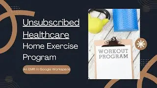 Home Exercise Program on Google Sheets with Translate to other Languages