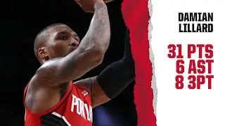 Damian Lillard (31 PTS, 8 3PT) Highlights | Trail Blazers vs. Knicks