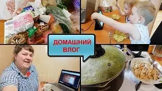 Будни мамы ВЛОГ - С УТРА ЗАКУПИЛАСЬ//ГОТОВЛЮ ОБЕД и УЖИН//ВКУСНОЕ ЧАЕПИТИЕ и БОЛТАЛКА//ЗАБРАЛА ДЕТЕЙ