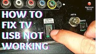 HOW TO FIX USB NOT WORKING ON TV || SAMSUNG TV USB JACK REPAIR