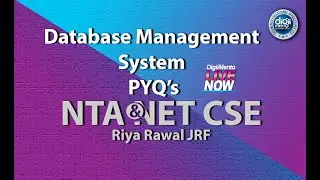 DBMS PYQ’s - I | NTA UGC NET Computer Science