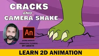 CRACK AND CAMERA SHAKE| how to create crack on floor and camera shake| adobe animate cc |