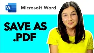 Microsoft Word: How to Save As a .PDF File - Quick Tutorial - Convert Document to .pdf