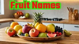 Fruits Name In English  Fruits Name for Kids, Children, Toddlers and Kindergarten