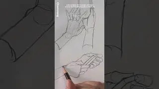 How to draw hands. Draw like a wave🌊 #sketch #drawing #art