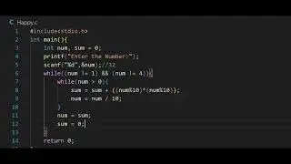 Happy Number in C | Important Program in C | Lecture - #28