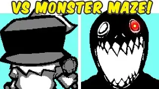 Friday Night Funkin VS REX - 3D Monster Maze! (FNF MOD) (Horror)