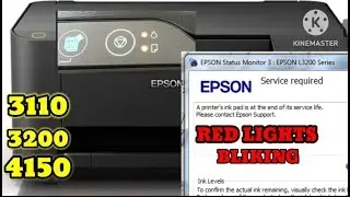 epson l3110red light blinking problem solution,epson l3115 red light blinking  #samyakcomputer