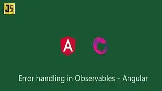 Error handling in Rxjs Observables | Angular 13 | 2022