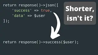 DRY: Shorter Laravel Responses with Macros