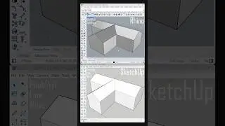 SketchUp vs Rhino - Tutorials for Beginners #architecture #rhino3d #sketchup