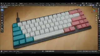 3D Modeling - Mechanical Keyboard | Blender 4.0