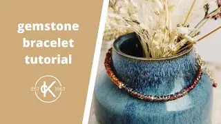 Gemstone Bracelet Tutorial | With Flex-Rite Wire & Wire Guardians | Cat Stacey & Kernowcraft