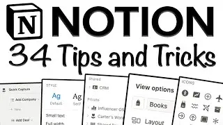 34 Unique Notion Tips and Tricks [2023 Notion Tutorial] ✨💻