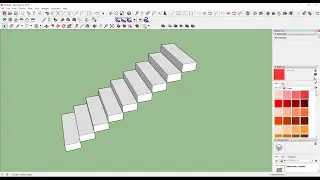 3D Staircase in Sketchup