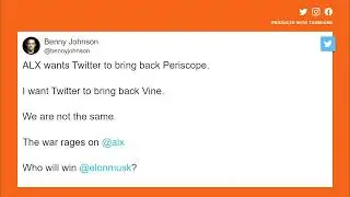 Is Twitter bringing back Periscope and Vine? Elon Musk responds