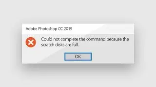 Scratch Disks are Full? The Final Solution in Photoshop!