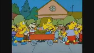 Bart's Army Vs Nelson Muntz - The Simpsons