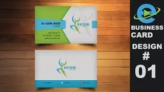 Business Card Designing in Adobe Photoshop CC Urdu Tutorial
