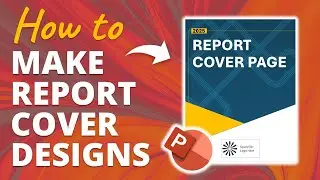How to Make Custom Report Cover Page Designs in PowerPoint! 🔥 [PPT TIPS]