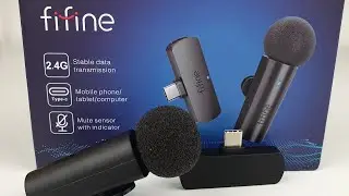 Fifine M6: неплохой и дешёвый беспроводной микрофон (тестирование звучания в разных условиях)