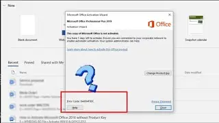 Microsoft Product Activation Failed | Product Activation Failed