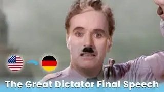 The Great Dictator Final Speech (by- Charlie Chaplin )  in Deutsch