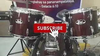 Pearl RoadShow Drumset yung kulay Red. Price and Quality sa JB Music