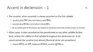 Lesson 44 – Vedic Sanskrit – Accents -2