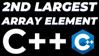 C++ program to find the second largest element in an array tutorial