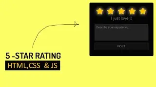 Pure CSS Star rating widget in HTML | CSS and JavaScript